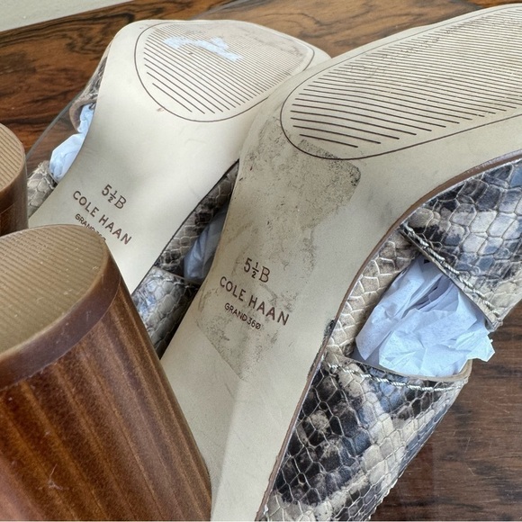 Cole Haan Reina City Sandal in Snake Printed Leather - Picture 14 of 16